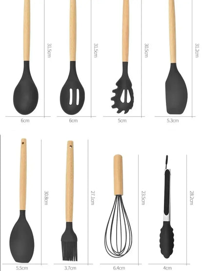 Silicone Cooking Utensils Set